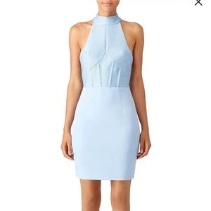 Asilio Bound To Be Wild Dress Light Blue Corset Shape Size US 4 New With Tags